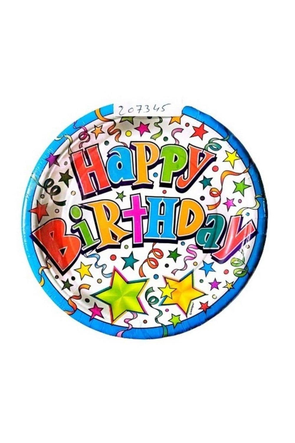Stars Happy Birthday Disposable Plates