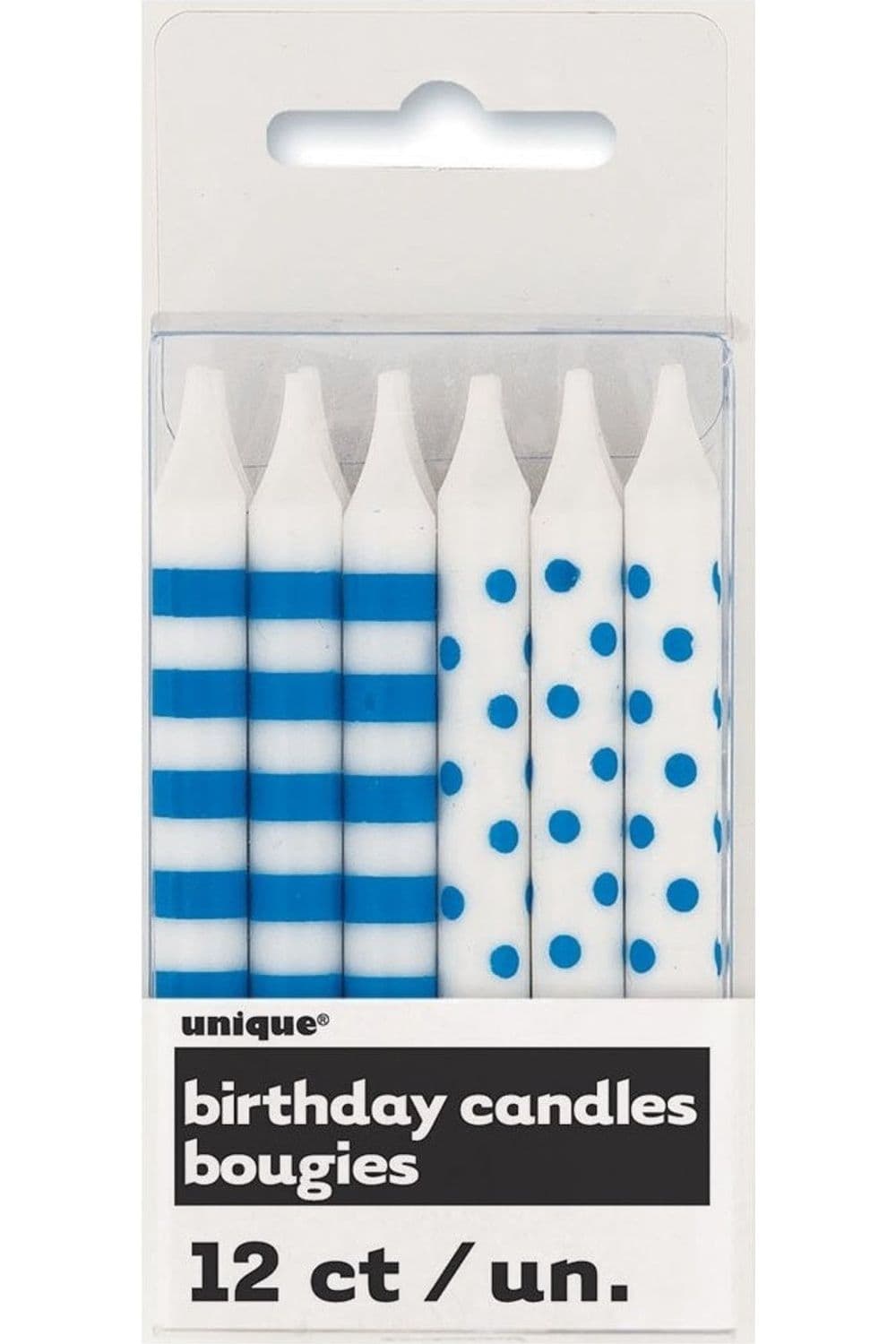 Dot Stripe Birthday Candles