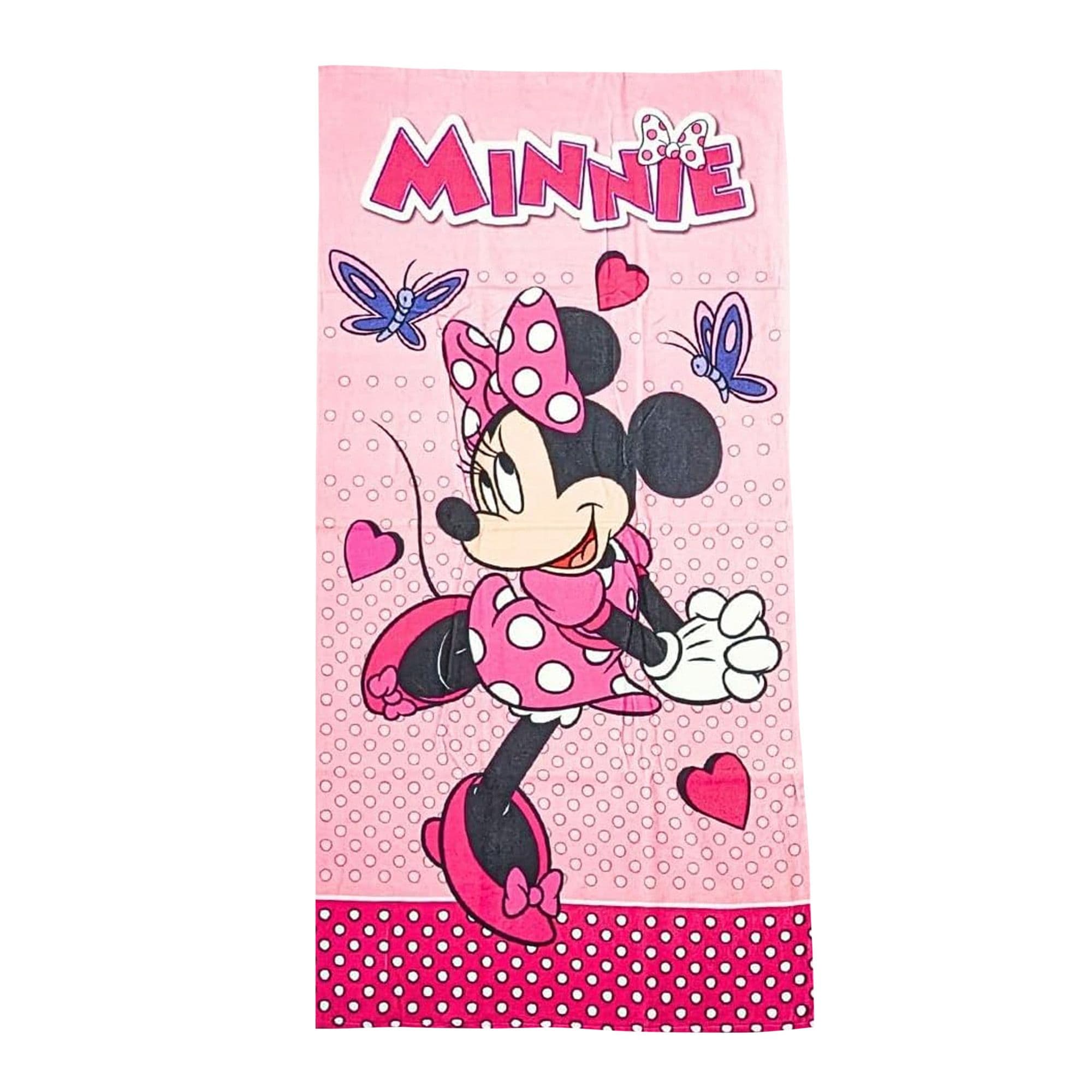 Spotty Minnie Mouse Cotton Bath Towel