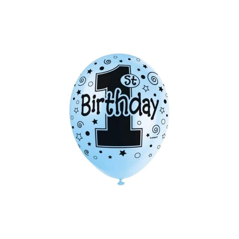 Latex Pearlised 1st Birthday Balloons