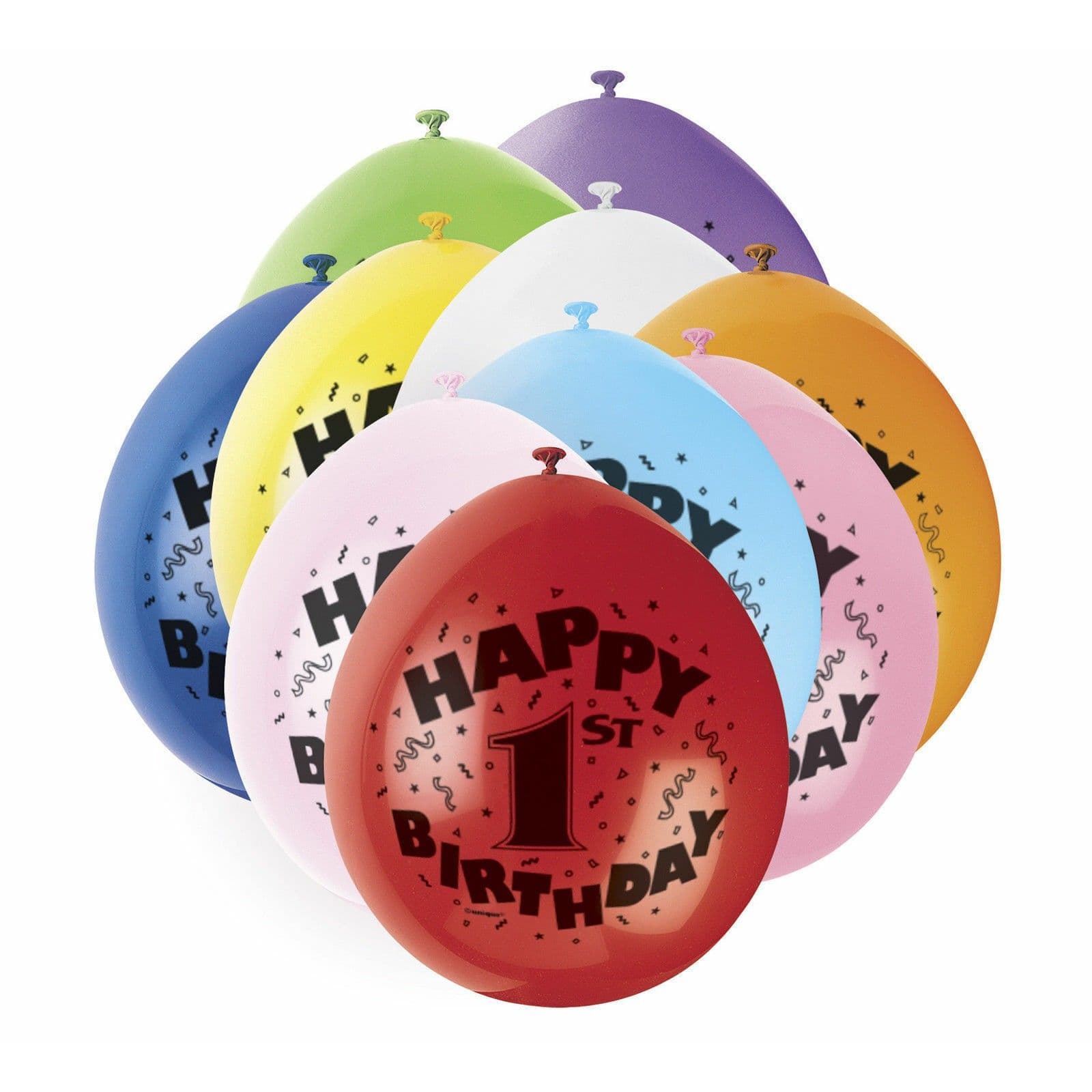 Latex 1st Birthday Balloons