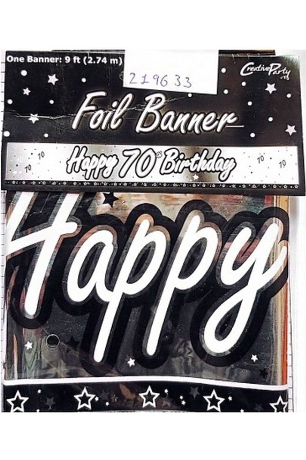 Foil Star 70th Banner
