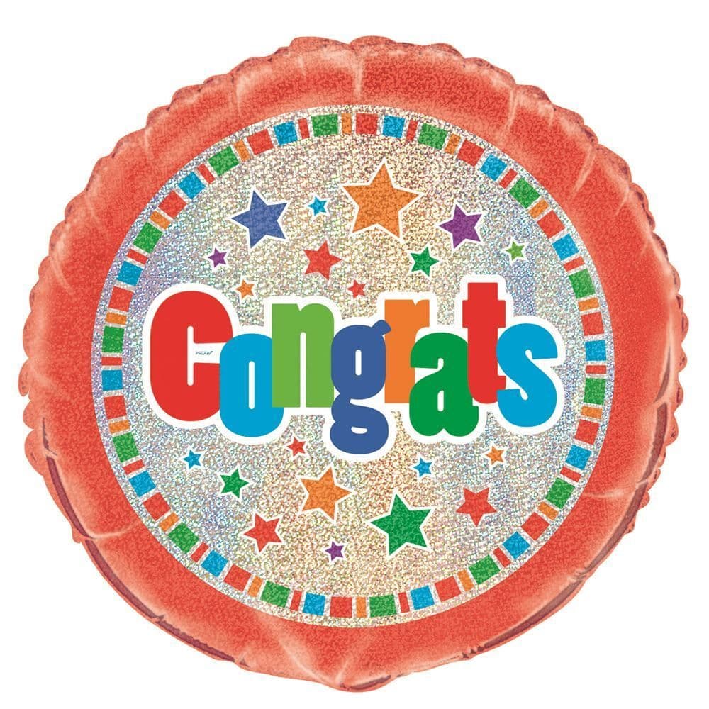 Congrats Stars Foil Balloon