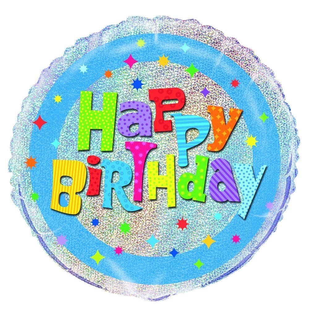 Wacky Prism Happy Birthday Foil Balloon
