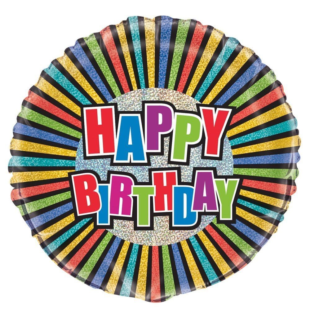 Prism Happy Birthday Foil Balloon