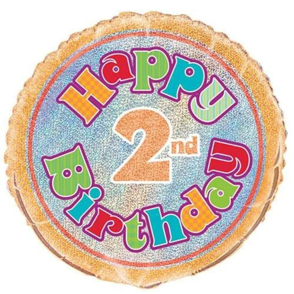 Prism 2nd Birthday Foil Balloon