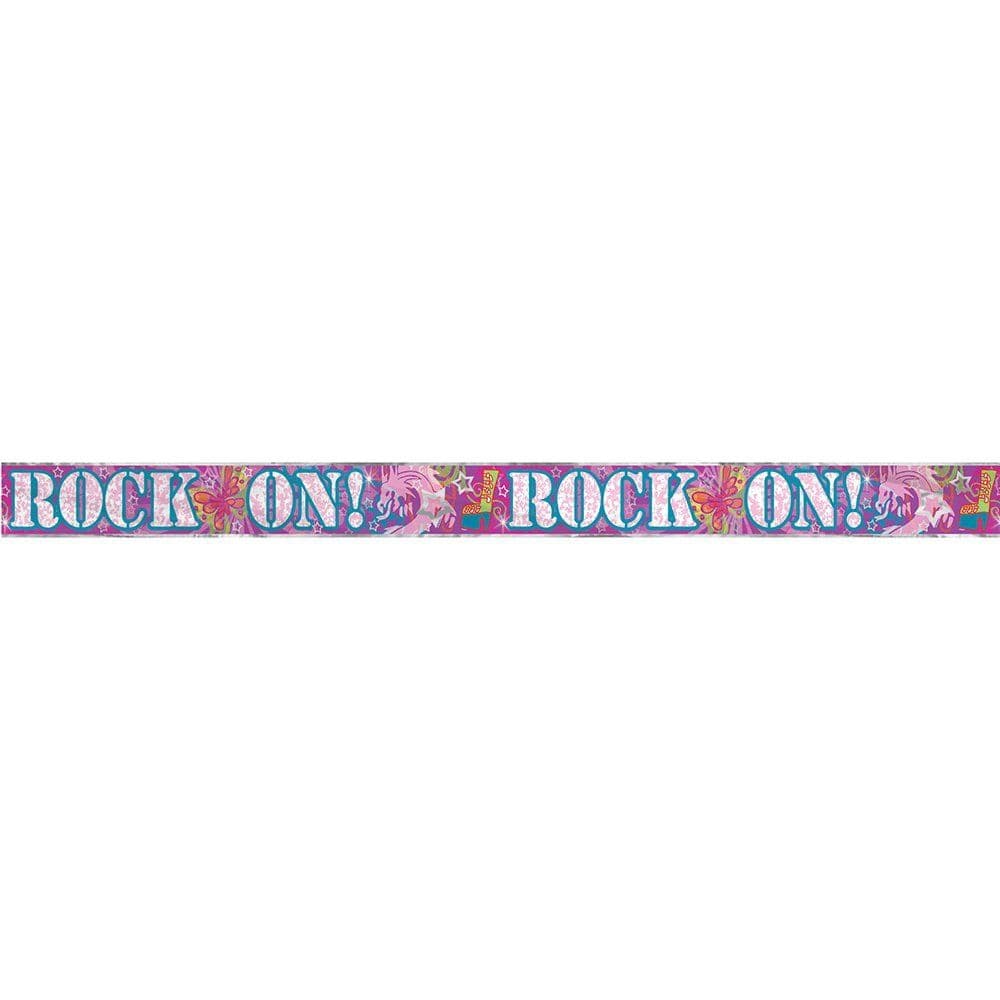 Rock On Foil Banner