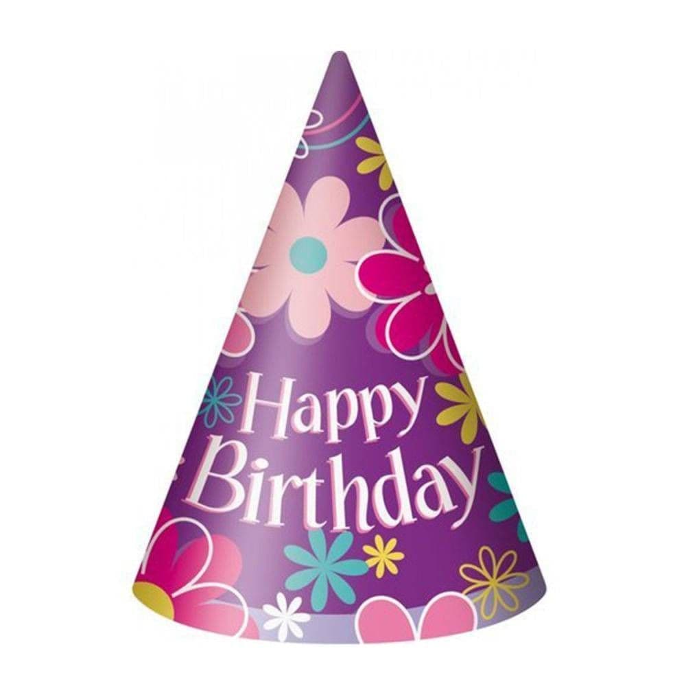 Paper Flowers Birthday Hats