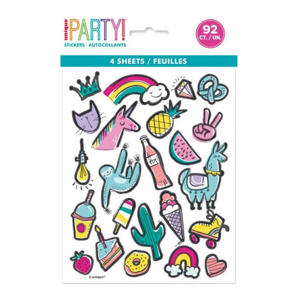 Favourite Things Birthday Sticker Sheet