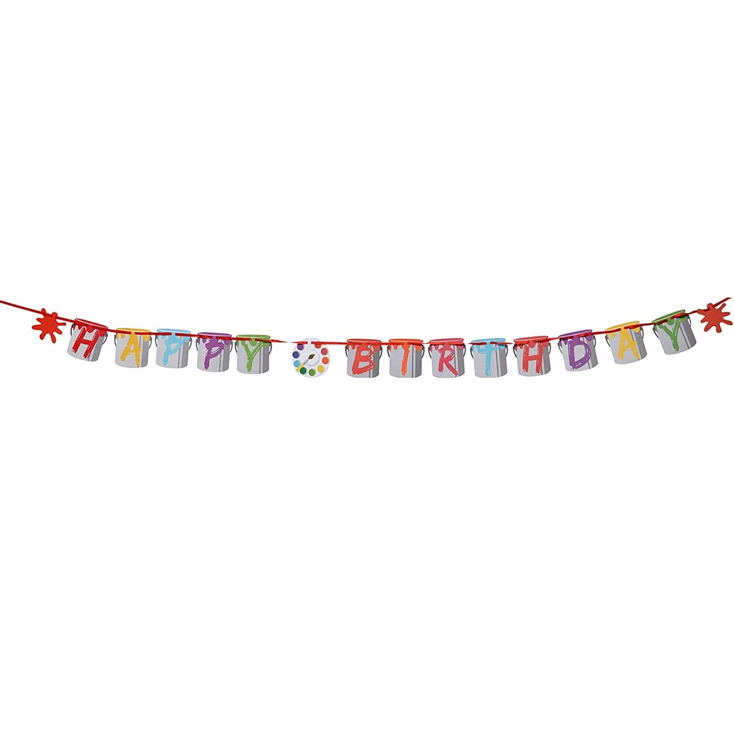Ribbon Happy Birthday Banner