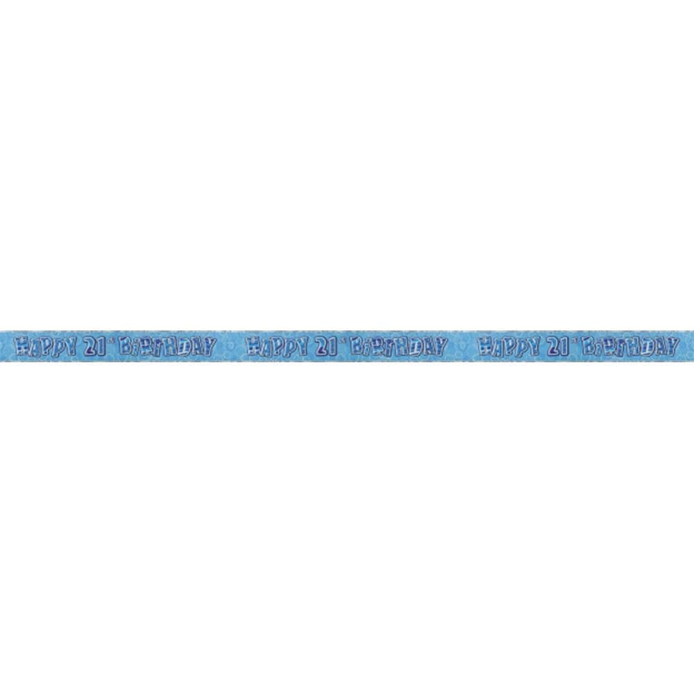 Foil Glitz 21st Birthday Banner