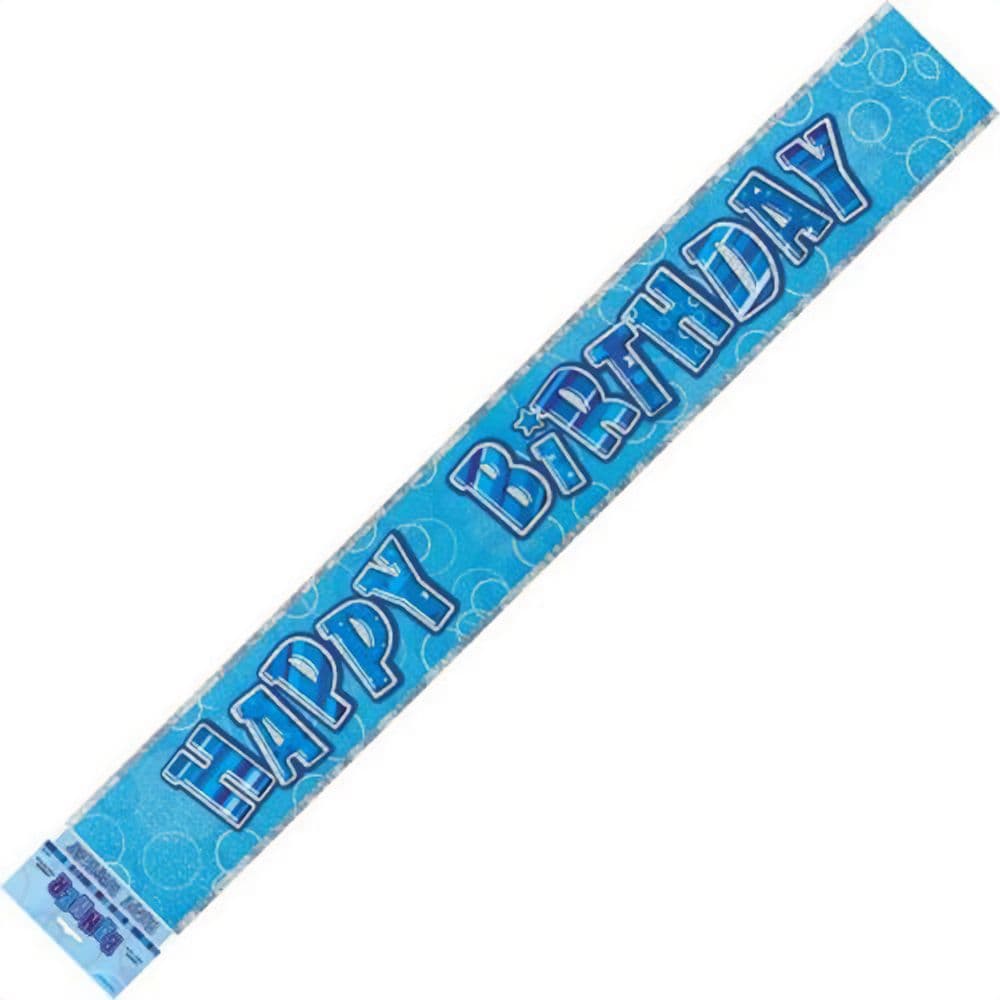 Foil Glitz Happy Birthday Banner