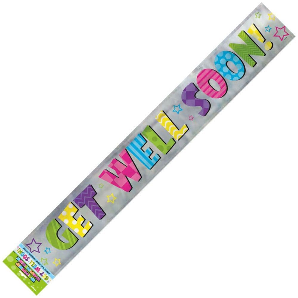 Get Well Soon Foil Bright Banner