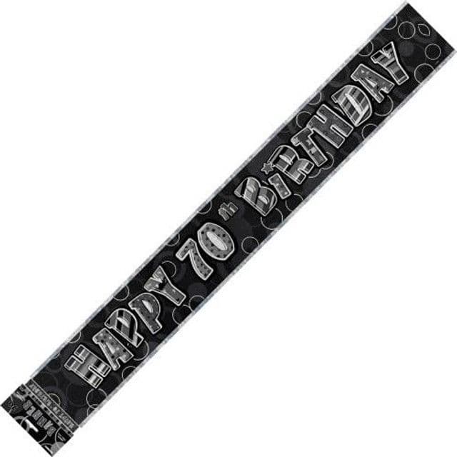 Foil Glitz 70th Banner