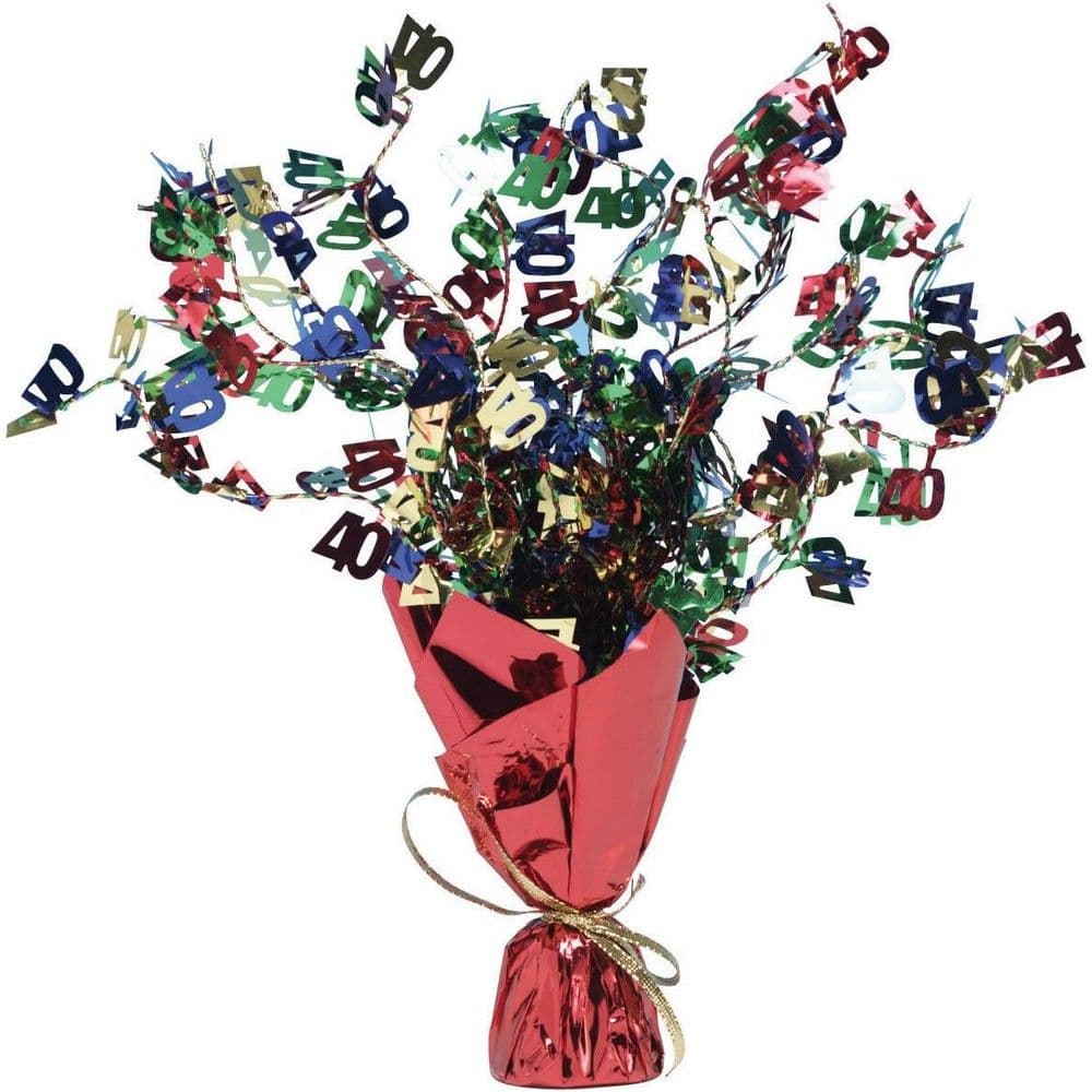 Foil 40th Centrepiece Spray