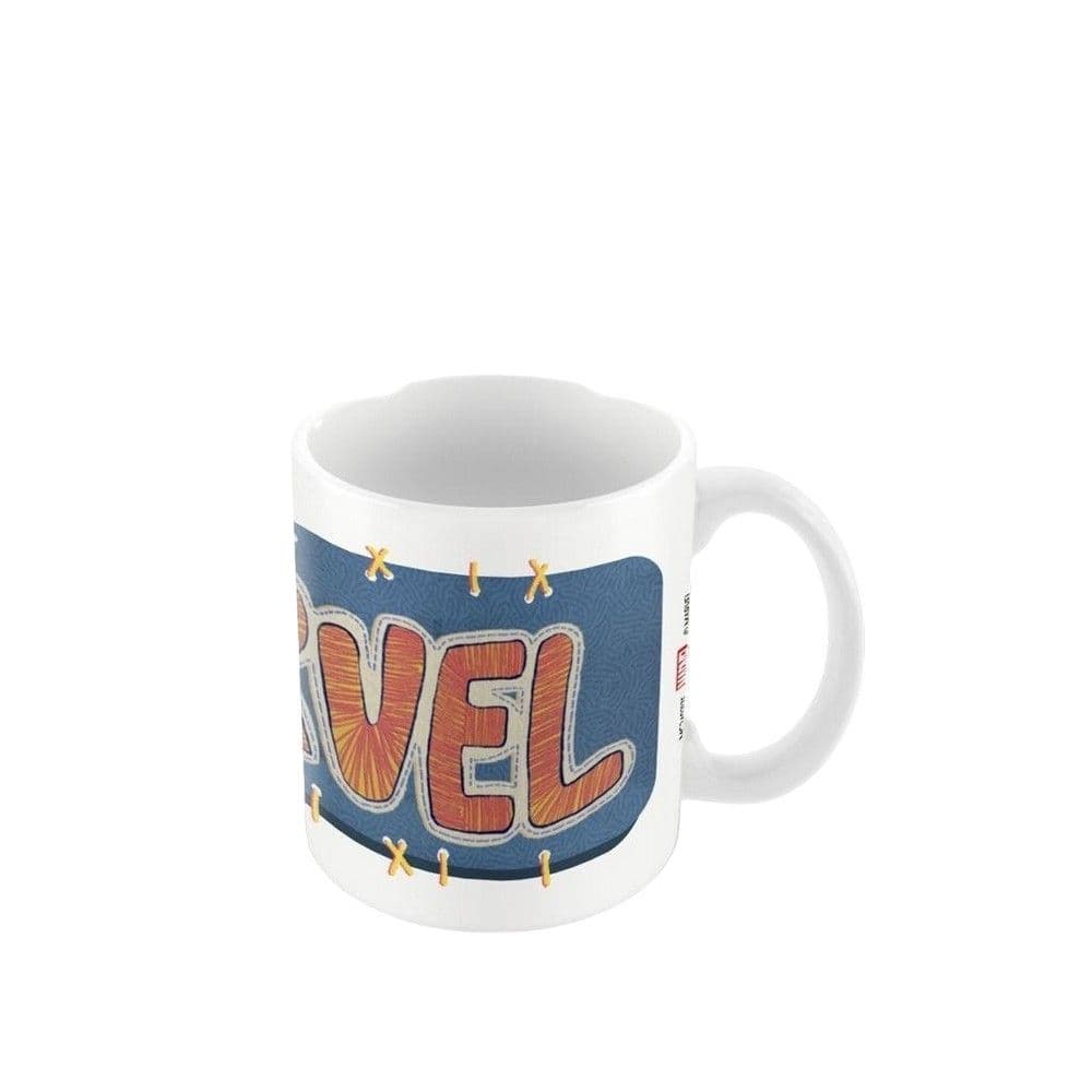 Embroidered Patchwork Diamond Mug