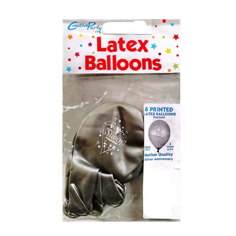 Latex Pearlised Wedding Anniversary Balloons
