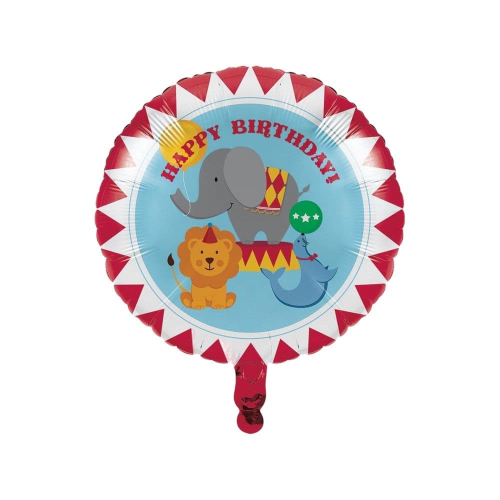 Foil Circus Animal Happy Birthday Foil Balloon