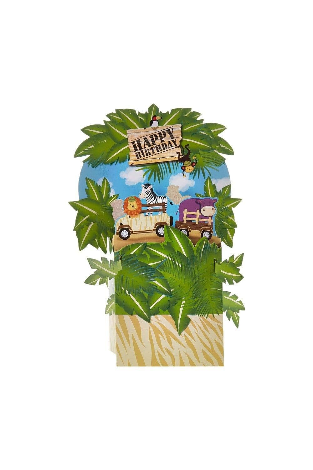 Safari Adventure Happy Birthday Centrepiece