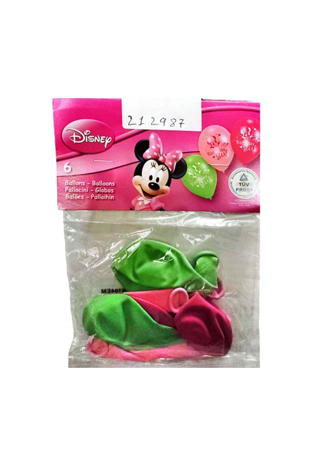 Latex Minnie Mouse Happy Birthday Balloon