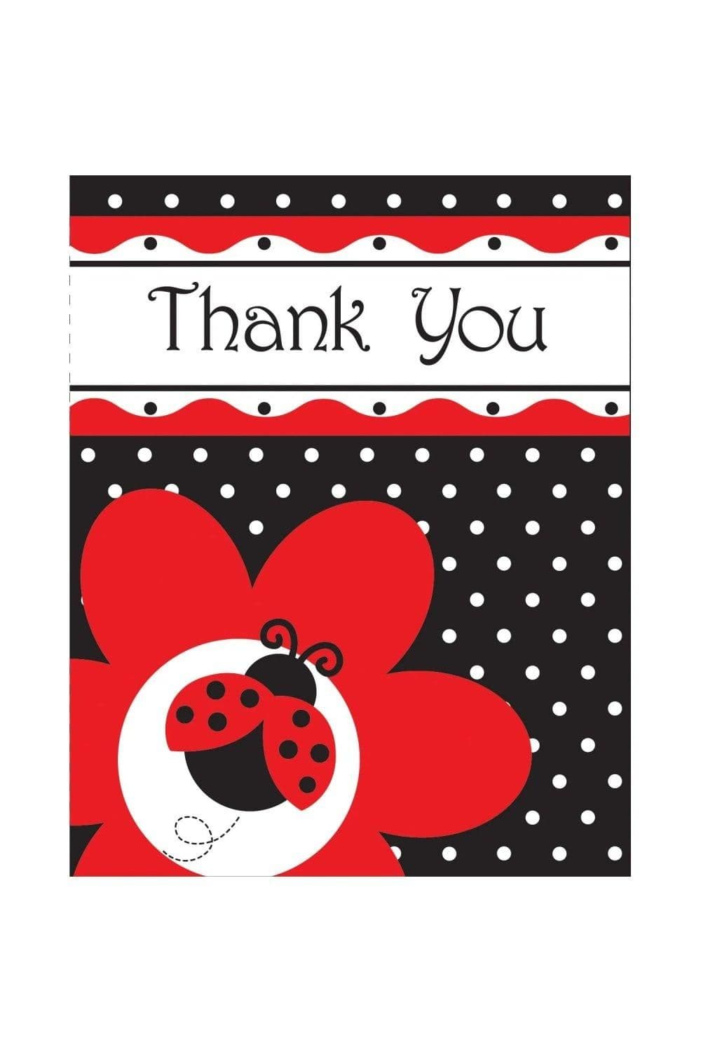 Ladybird Thank You Card