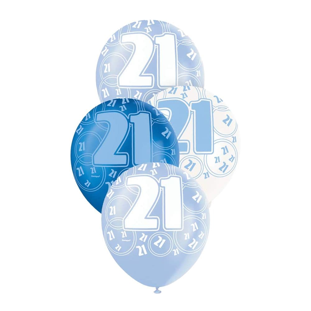 Latex Glitz 21st Birthday Balloons