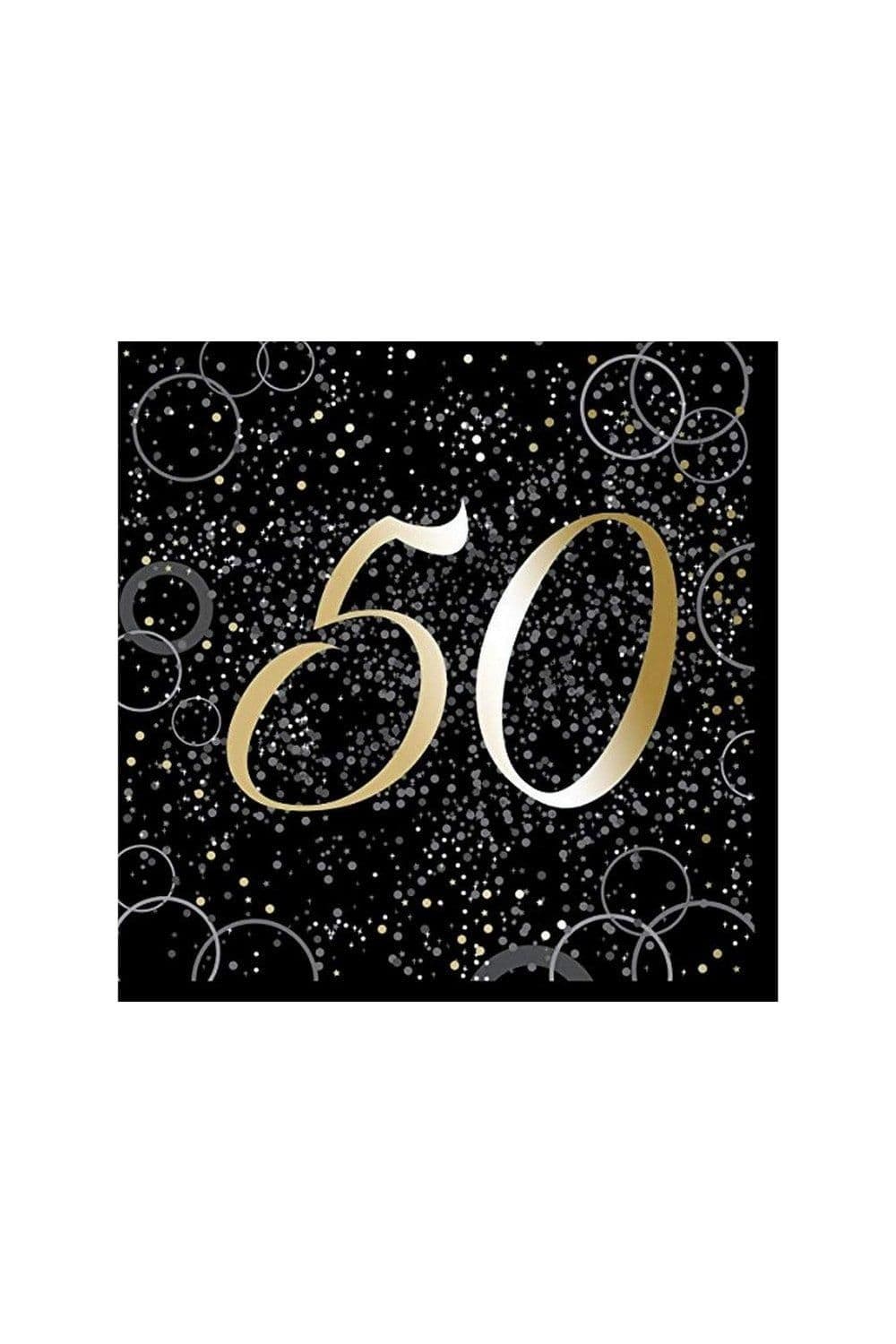 Paper Glitz 50th Birthday Napkins