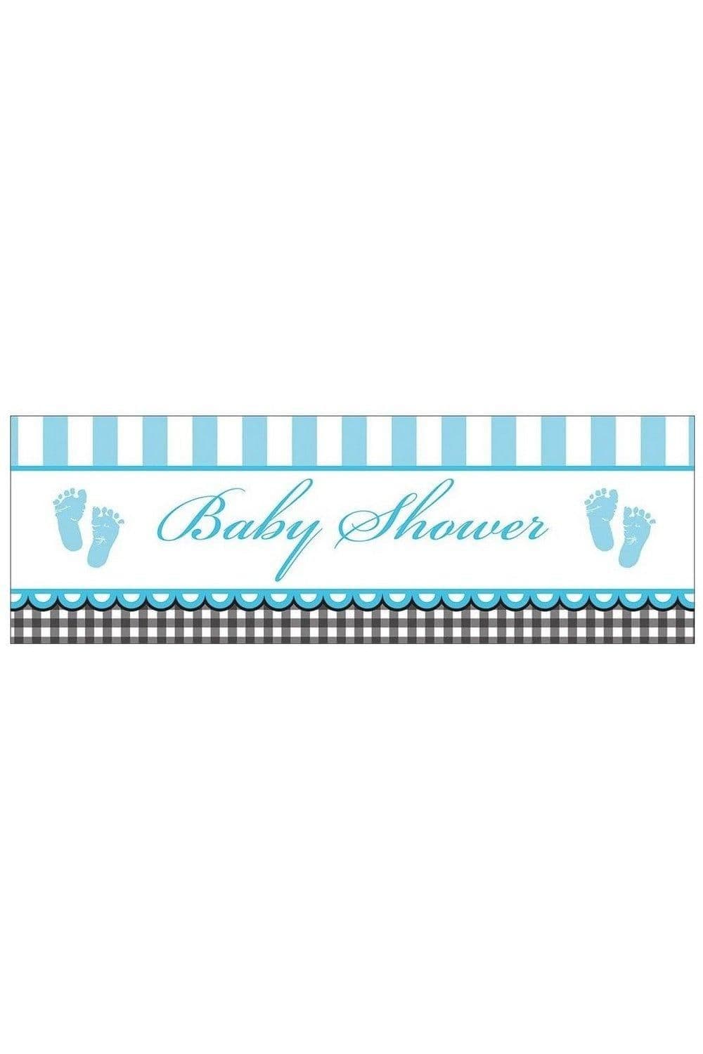 Checked Shower Banner