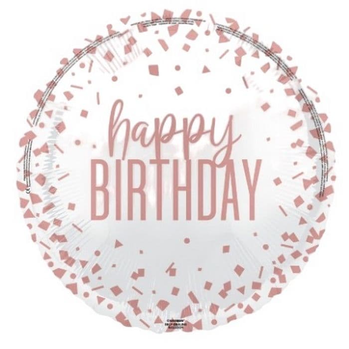 Confetti Happy Birthday Foil Balloon