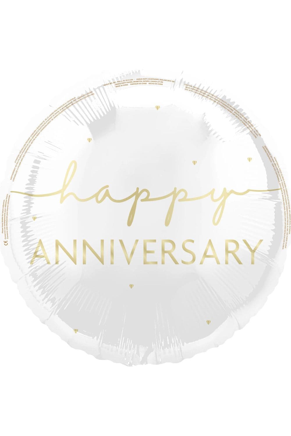 Happy Anniversary Round Foil Balloon