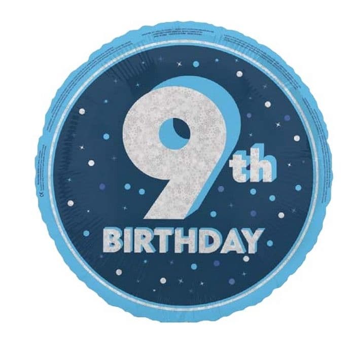 Prismatic 9th Birthday Foil Balloon