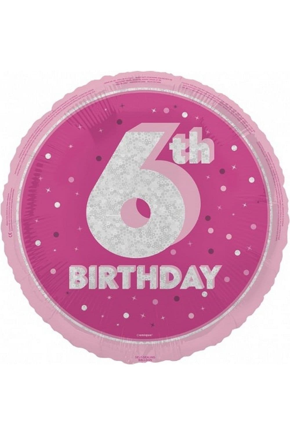 Prismatic 6th Birthday Foil Balloon