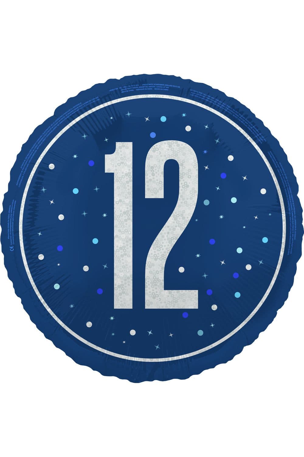 Prismatic 12th Birthday Foil Balloon