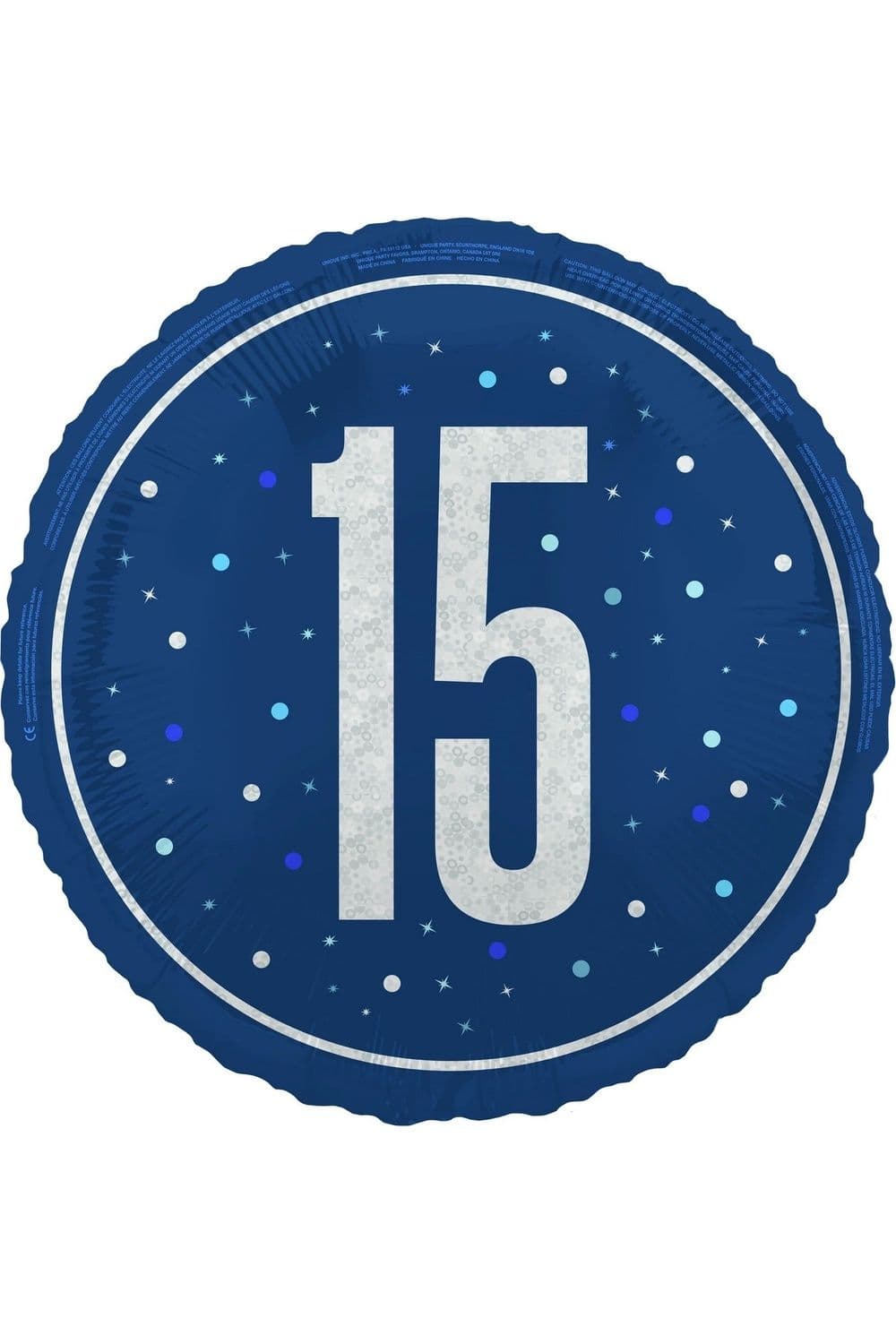 Prismatic 15th Birthday Foil Balloon