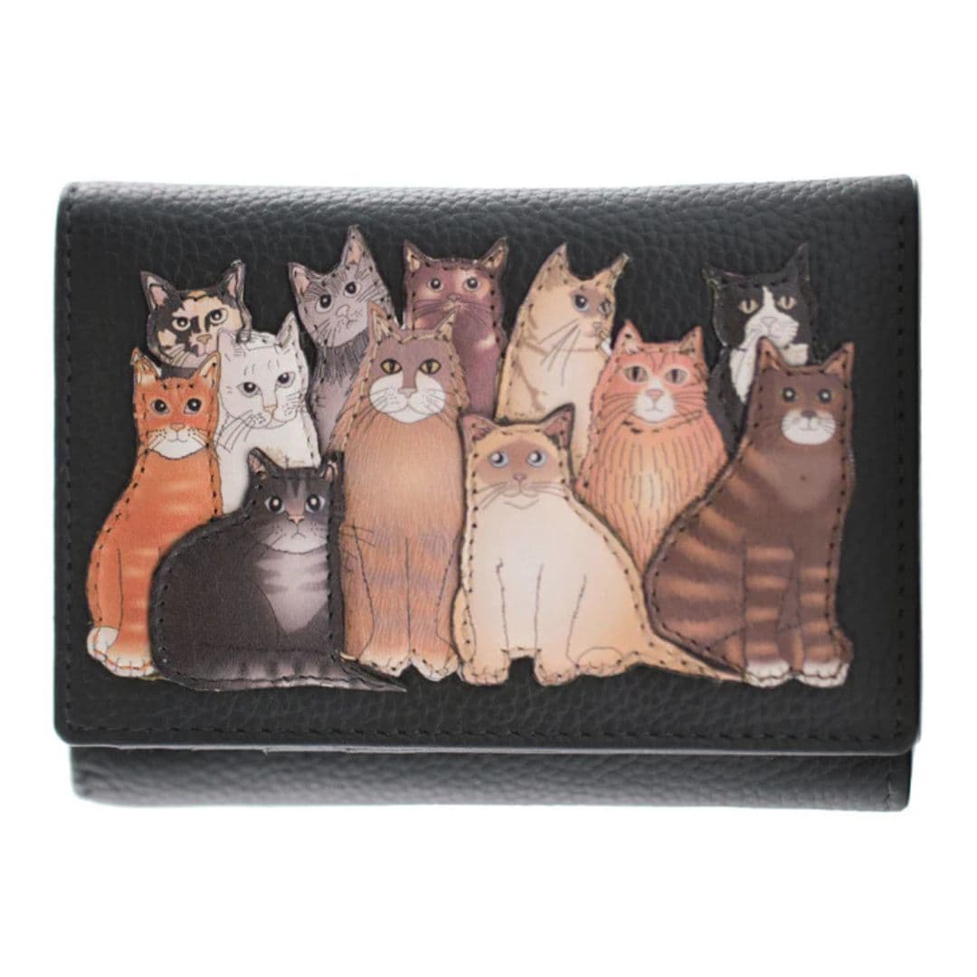Meowfia Cats Tri Fold RFID Purse