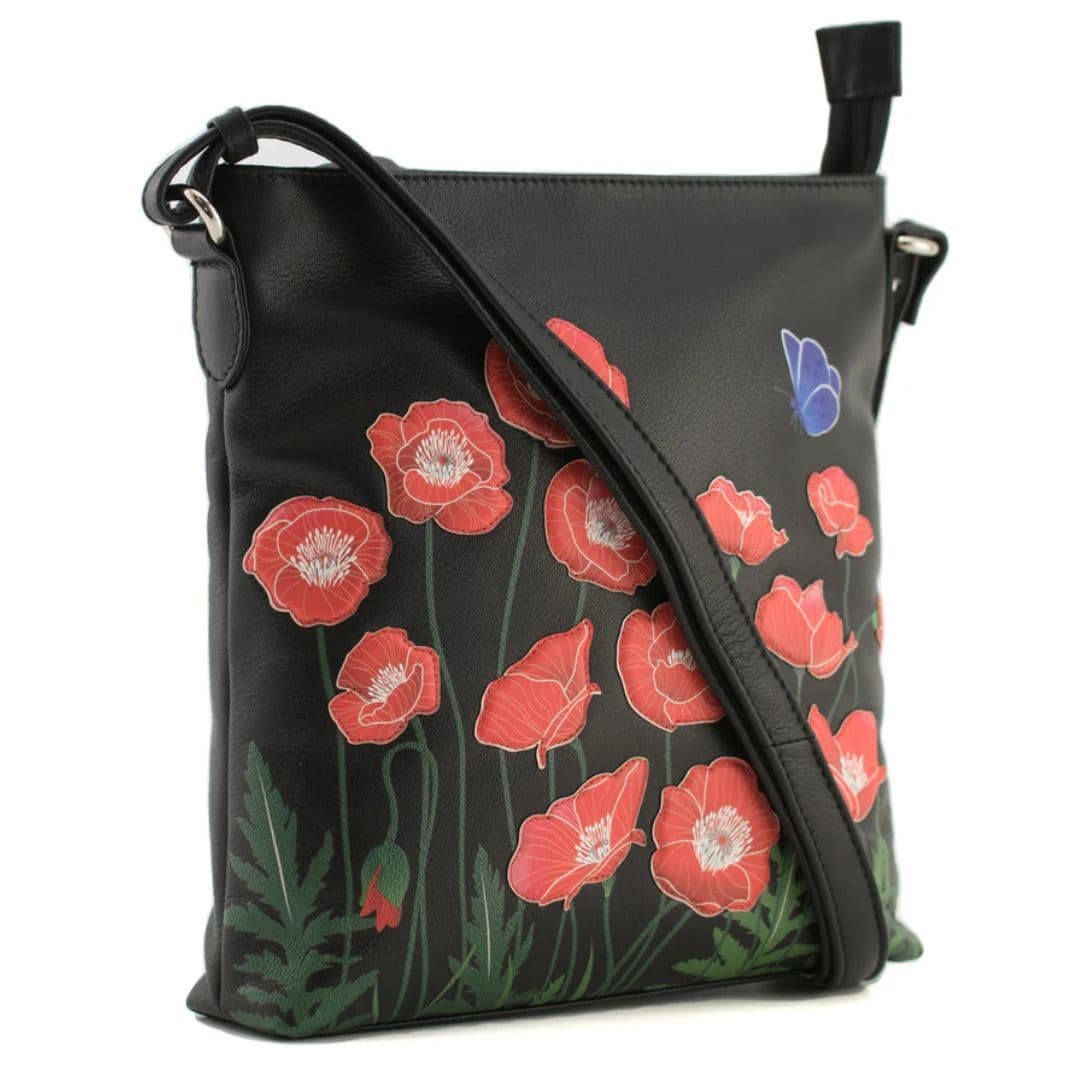Poppy Floral Large Crossbody Bag