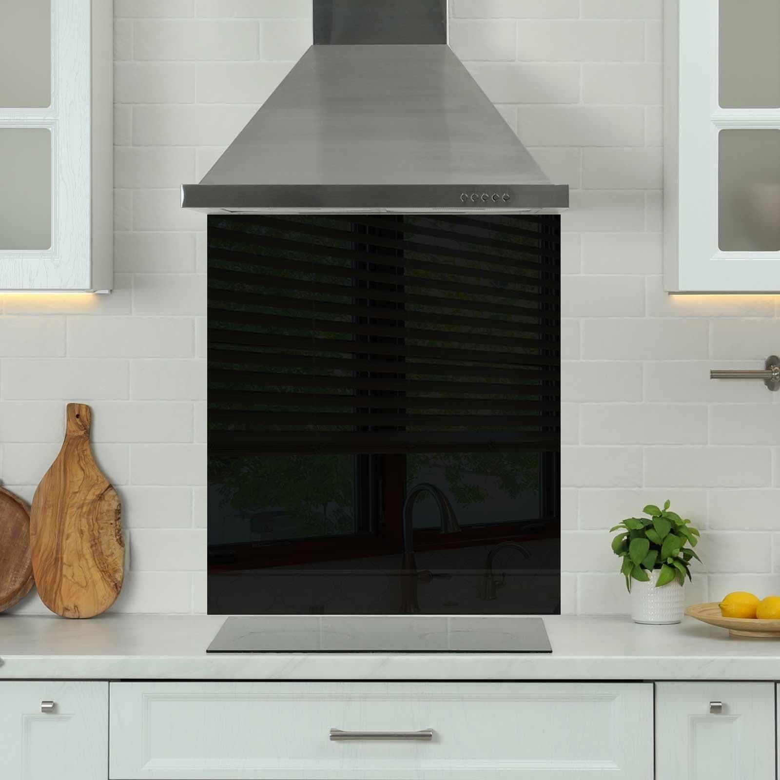 Premium 70cm x 75cm 6mm Glass Kitchen Splashback Toughened Polished Edges