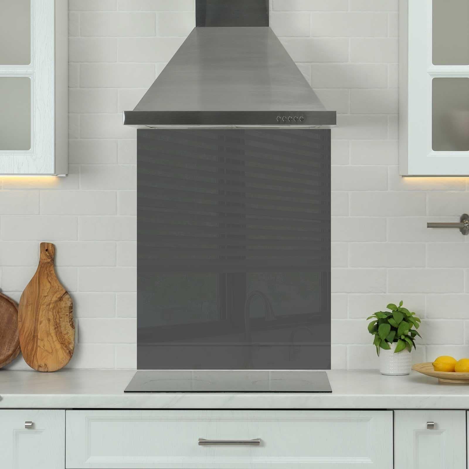 Premium 60cm x 75cm 6mm Glass Kitchen Splashback Toughened Polished Edges