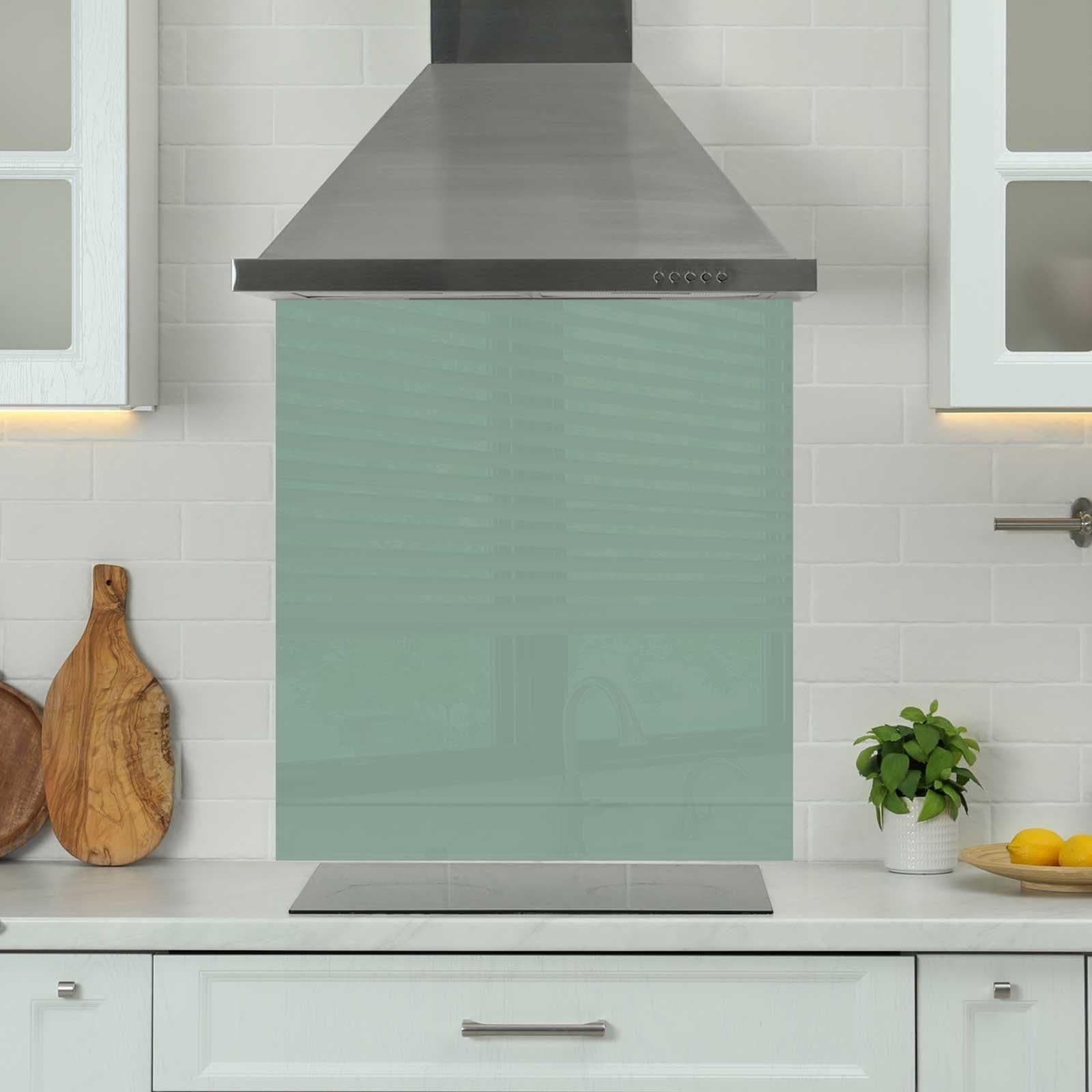 Premium 90cm x 75cm 6mm Glass Kitchen Splashback Toughened Polished Edges