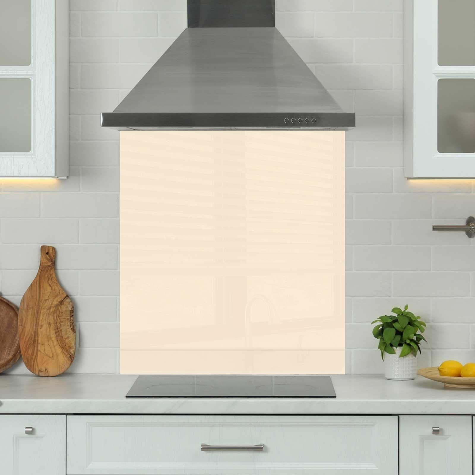 Premium 90cm x 75cm 6mm Glass Kitchen Splashback Toughened Polished Edge