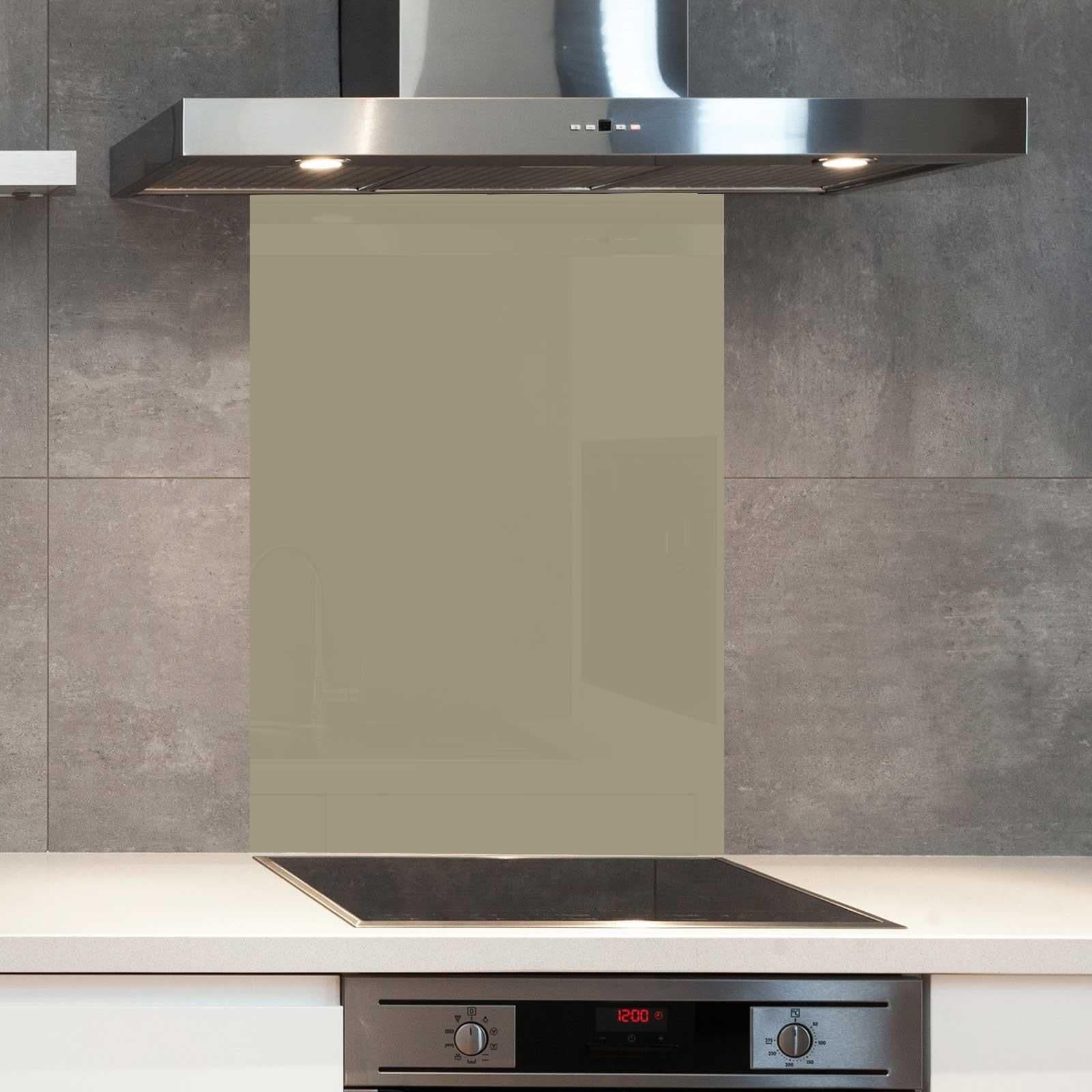 Premium 60cm x 75cm 6mm Glass Old Time Olive Kitchen Splashback Toughened