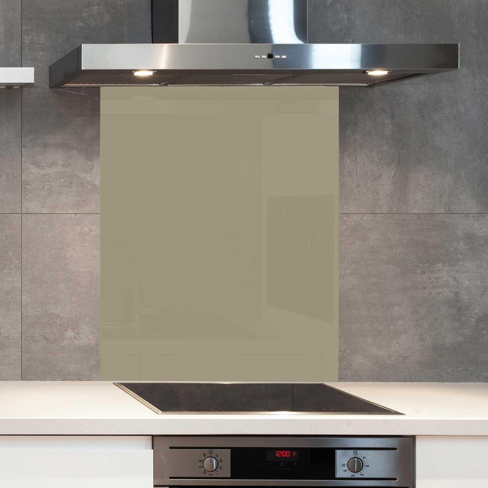 Premium 70cm x 75cm 6mm Glass Old Time Olive Kitchen Splashback Toughened