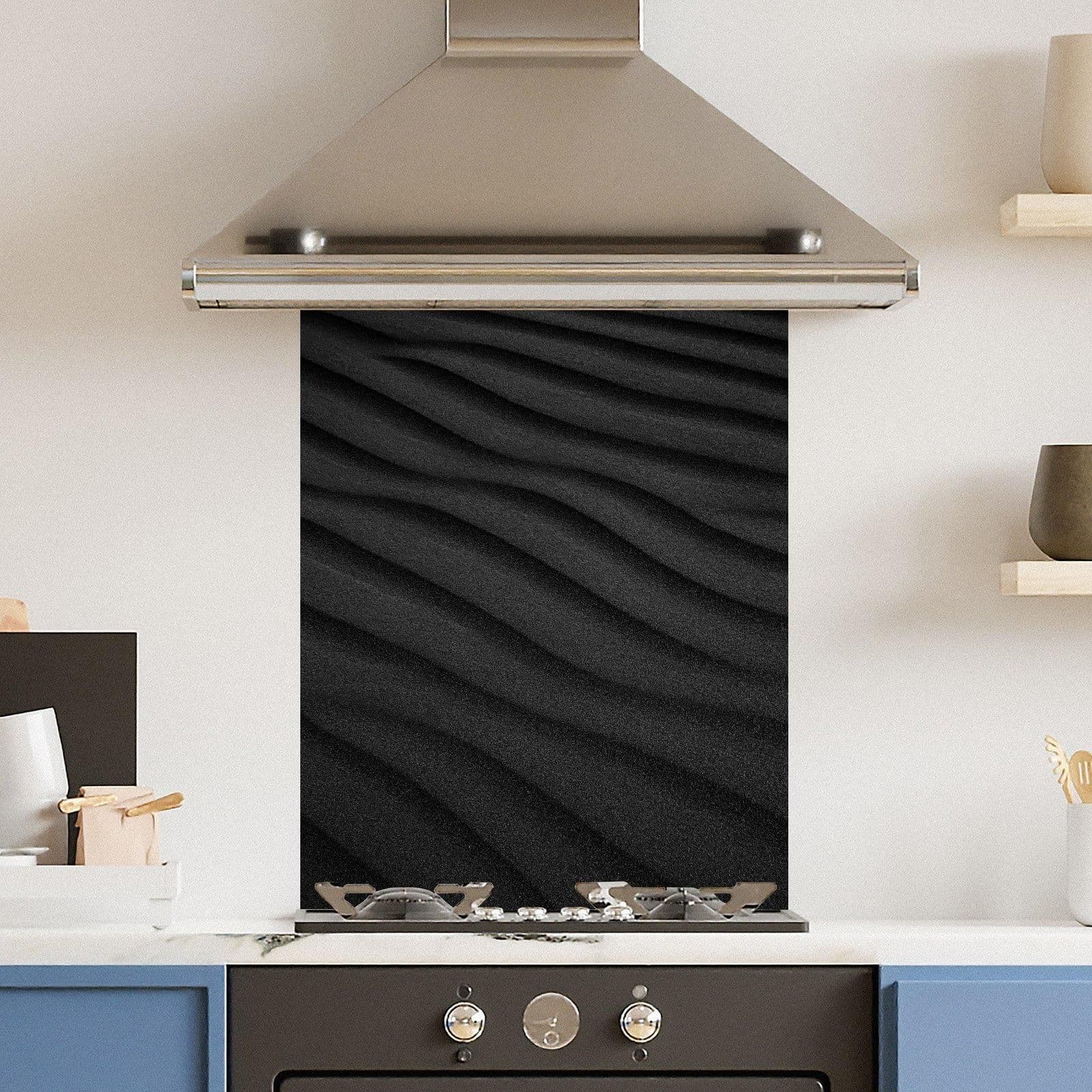 Premium 60 x 75cm 6mm Glass Sand Dune Kitchen Splashback Toughened
