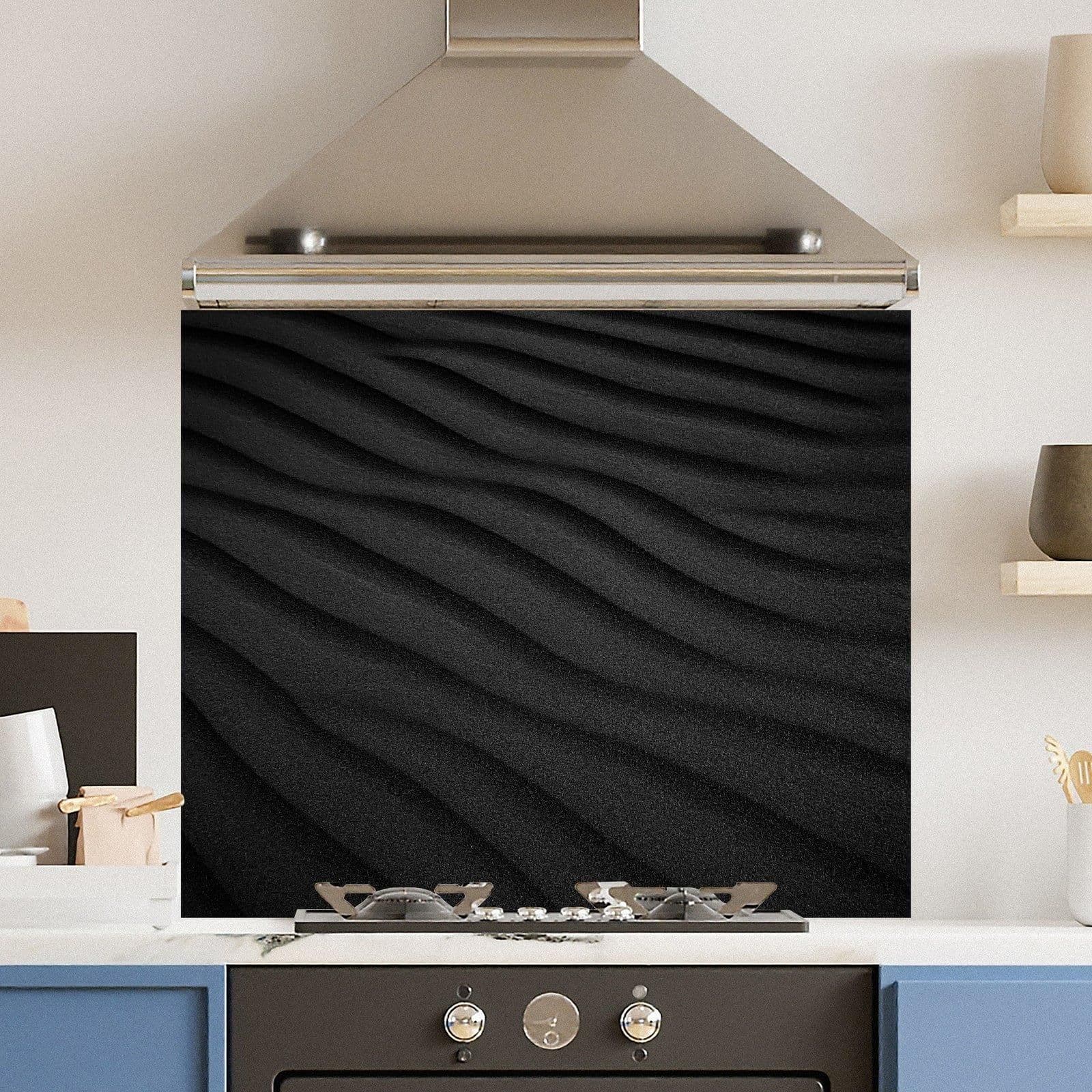 Premium 90 x 75cm 6mm Glass Sand Dune Kitchen Splashback Toughened
