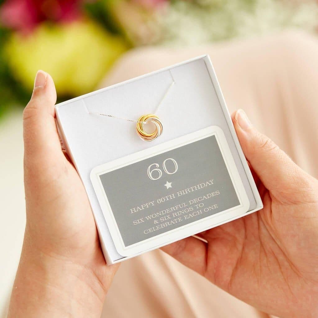 Metal 60th Ring Necklace