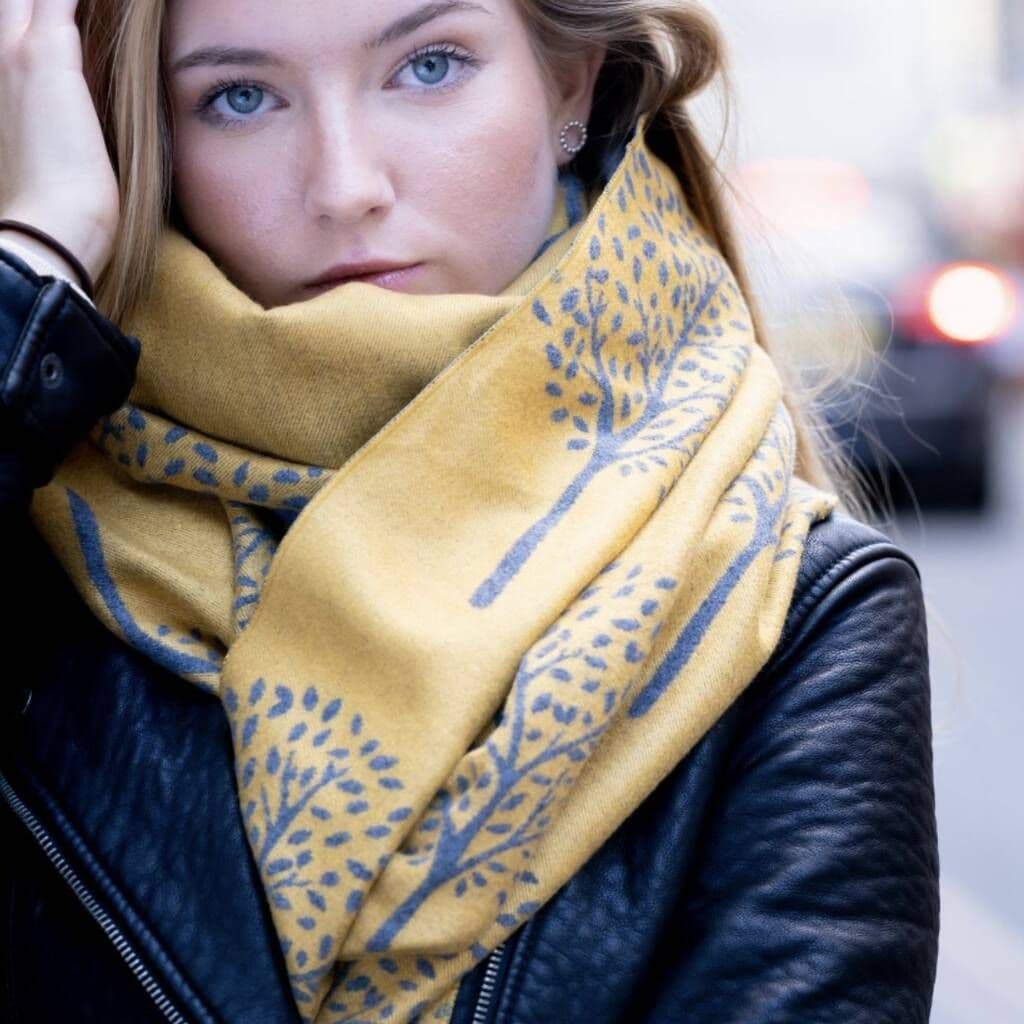 Tree Life Reversible Scarf