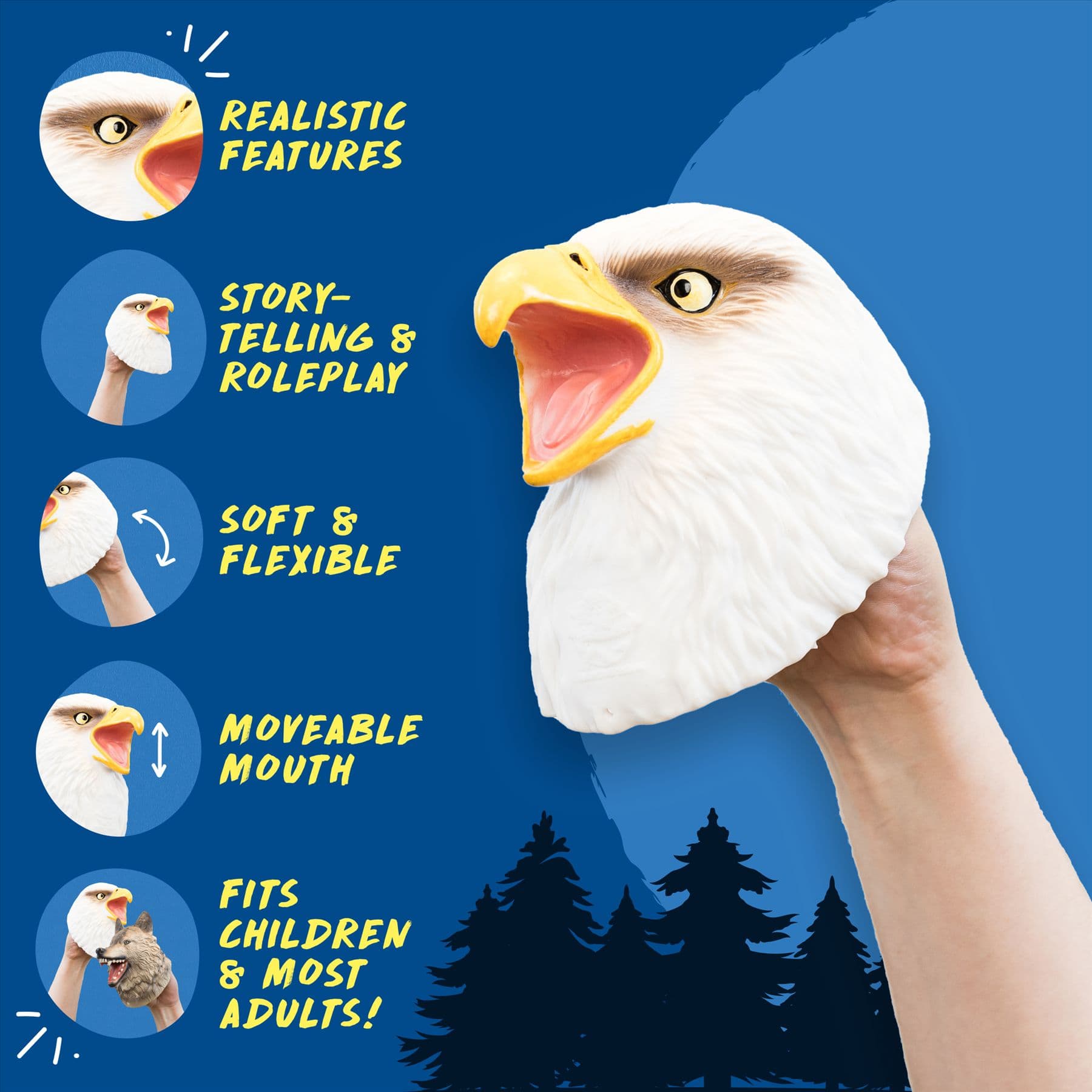 Hand Puppet - White Eagle