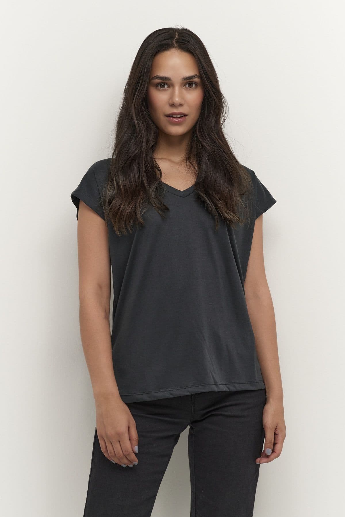 Lise V Neck Short Sleeve T Shirt