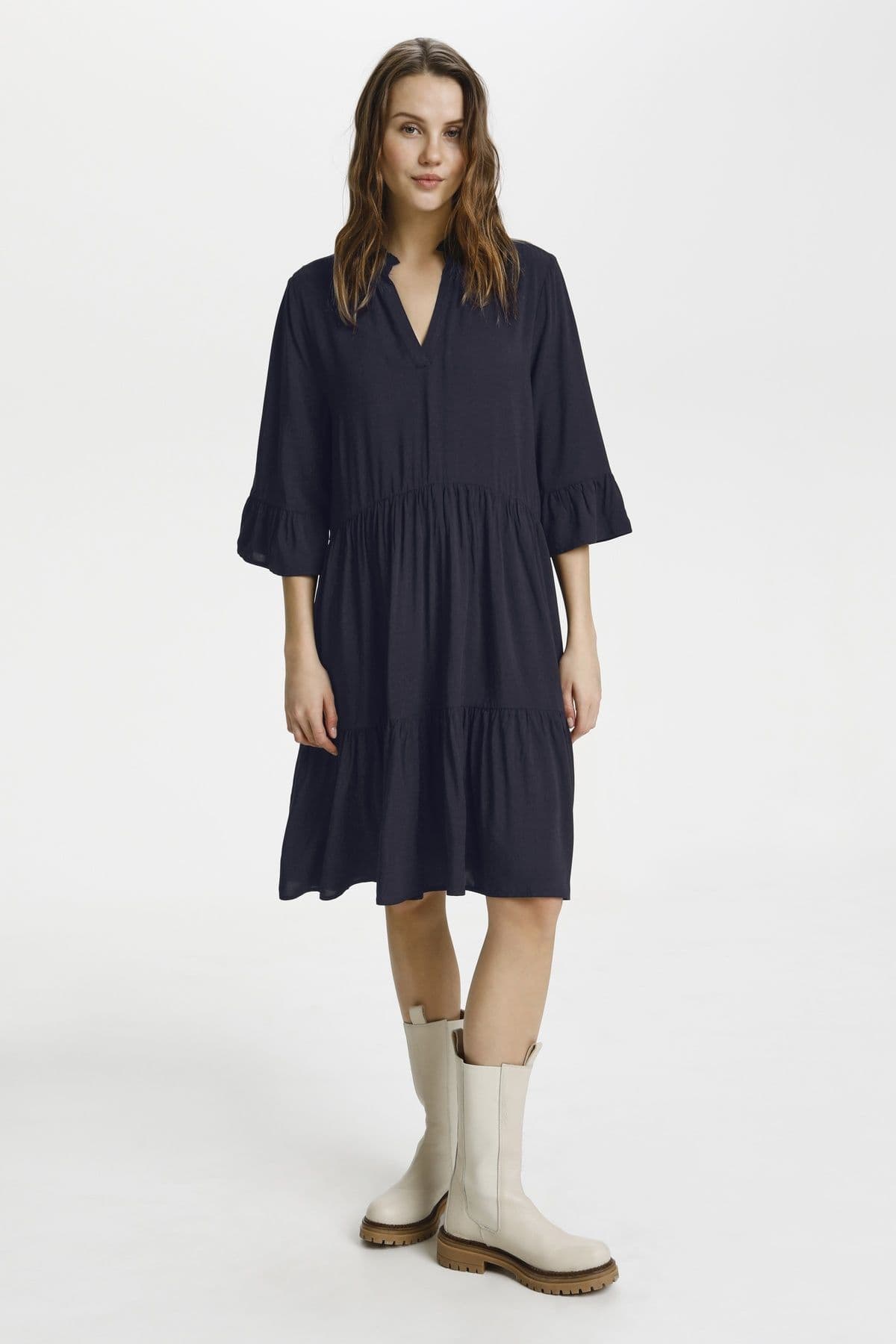 Eda Solid Dress