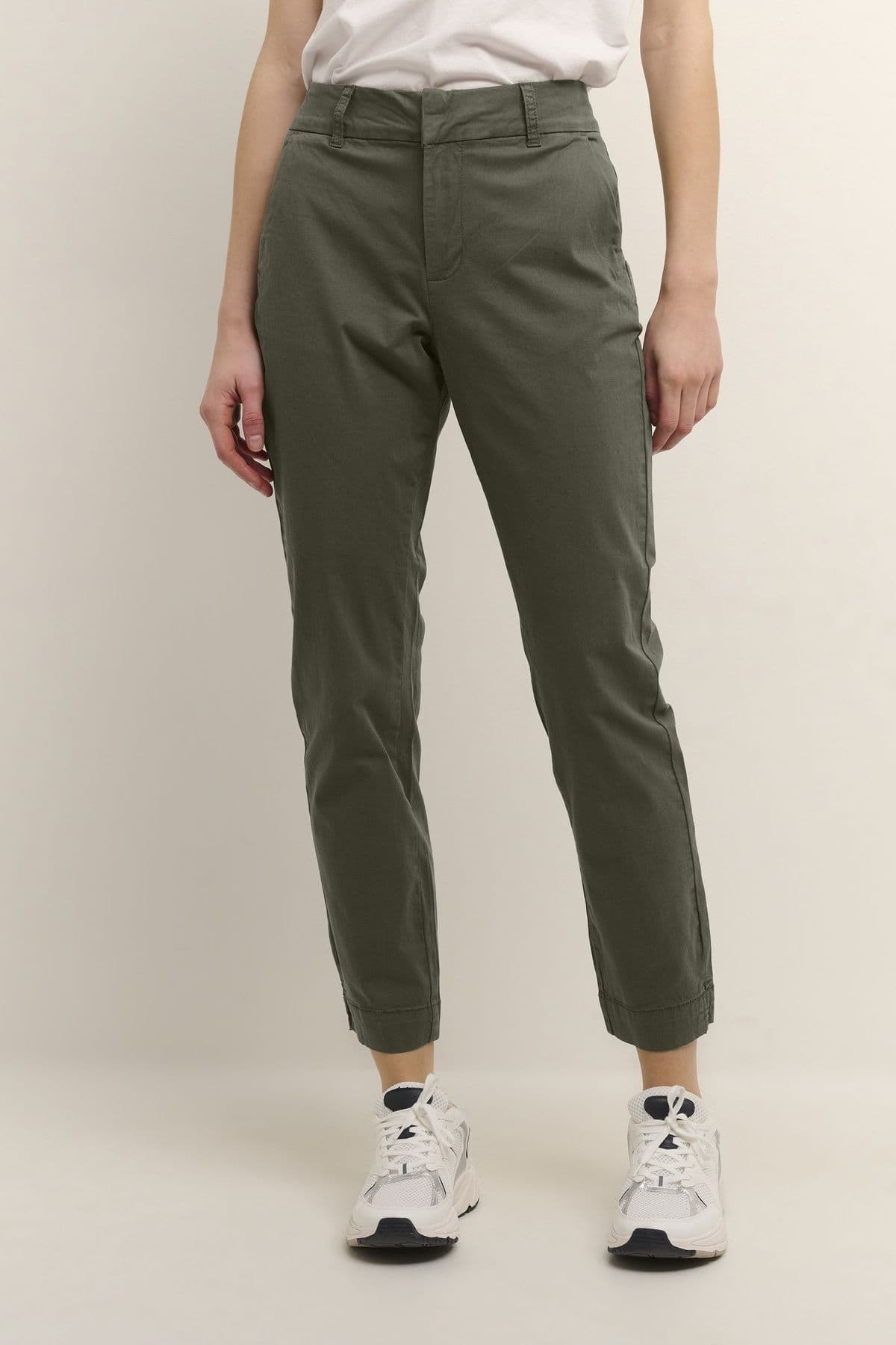 Mette Cropped Trousers Dark